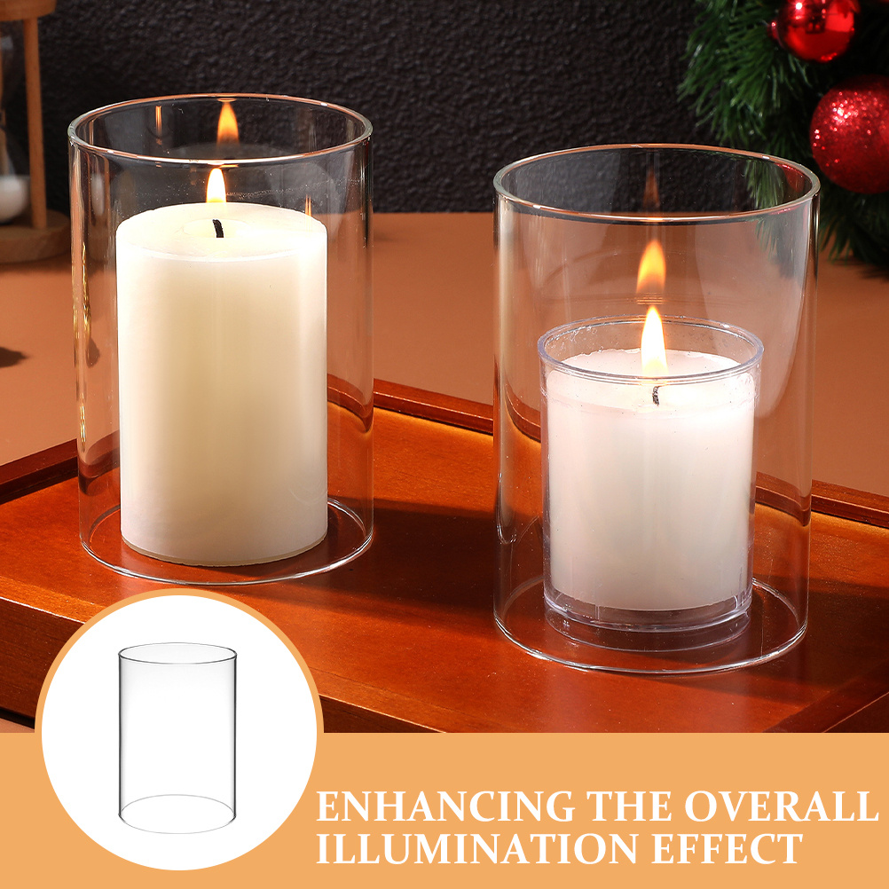 3Pcs Glass Cover Transparent C - Home Decor Trends 评论和价格