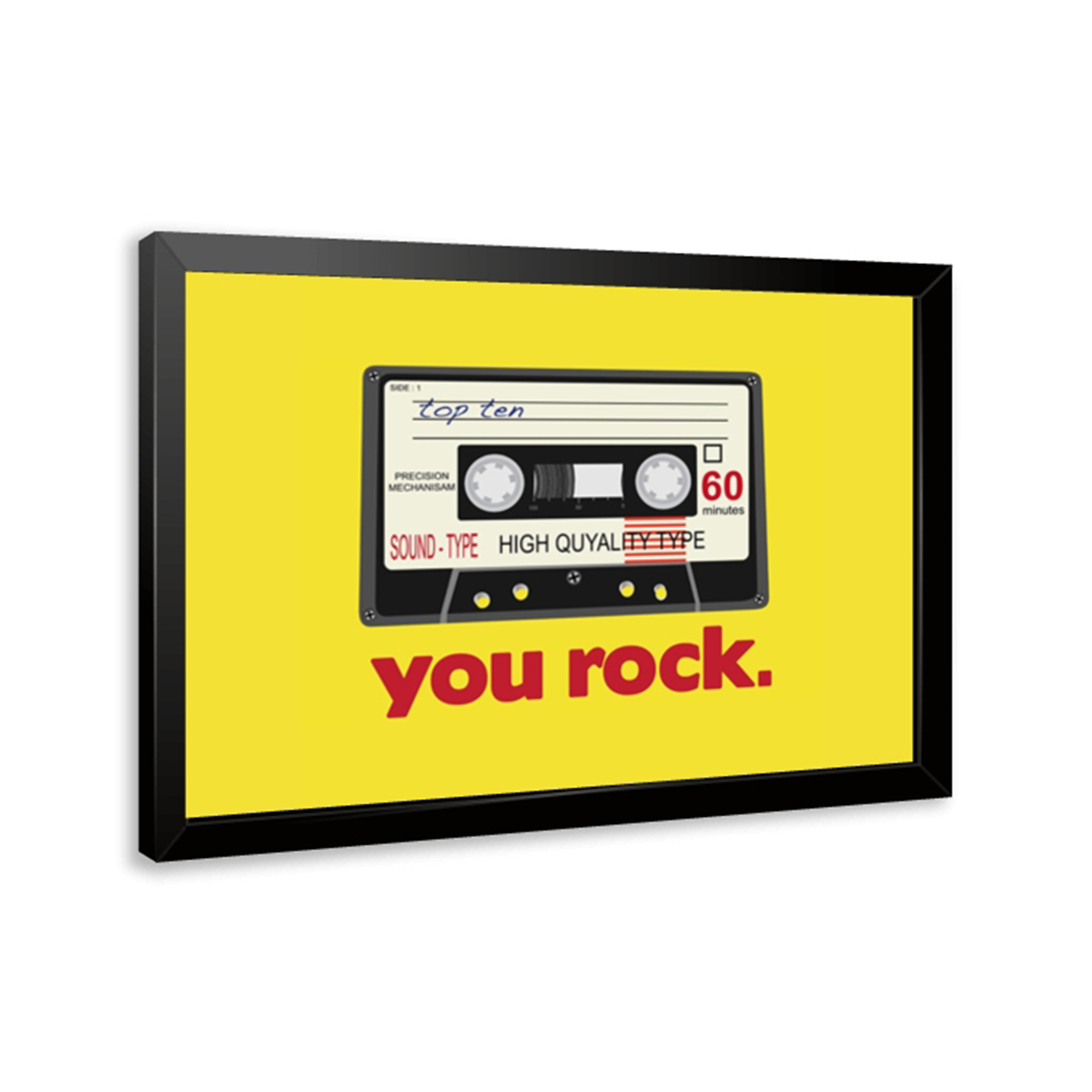 Modern Yellow You Rock Quotes  - Home Decor Yellow 评论和价格