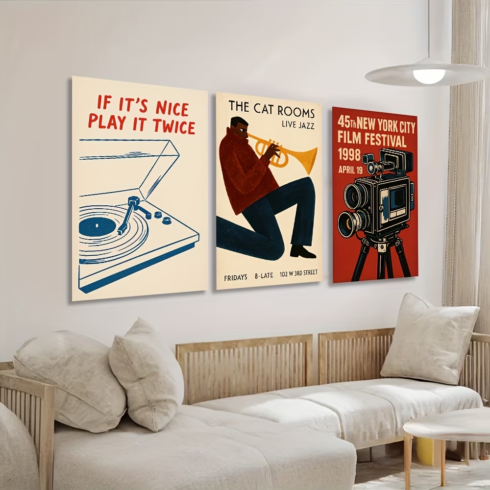 Modern,Retro Jazz Cat, New Yor - Home Decor Cat 评论和价格