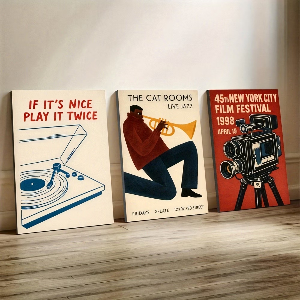 Modern,Retro Jazz Cat, New Yor - Home Decor Cat 评论和价格