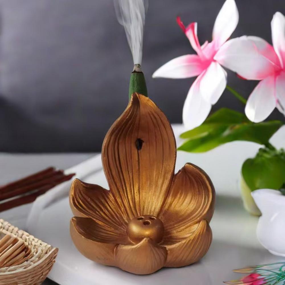 Lotus Incense Holder Resin Lot - Incense Stick Holder 评论和价格