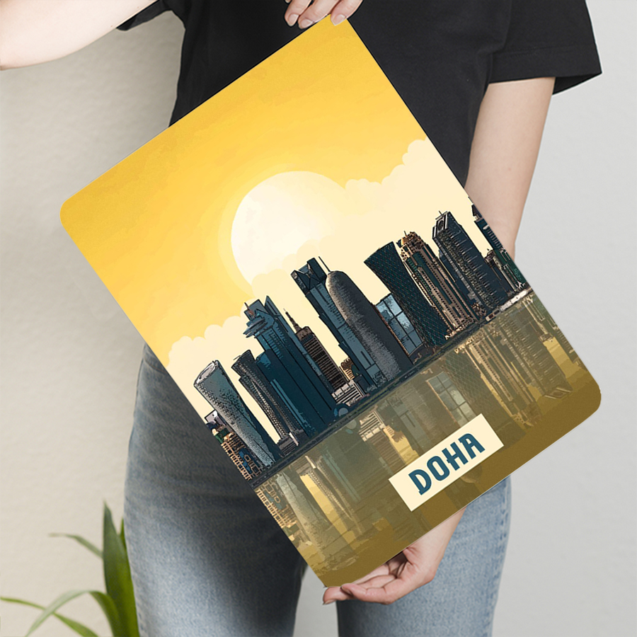 Doha Skyline Metal Wall Art Qa - Home Decor Qatar 评论和价格