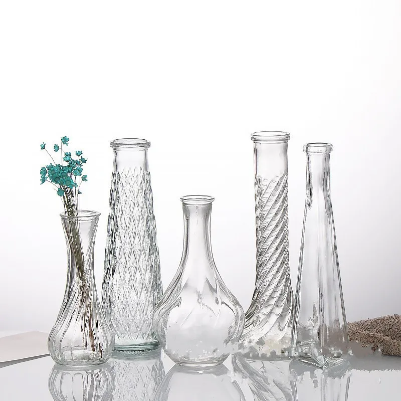 Simple Thread Vase Slender Gla - Terrarium Glass Bottle 评论和价格