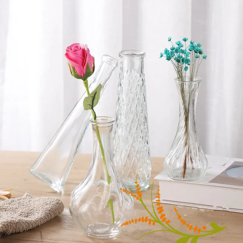 Simple Thread Vase Slender Gla - Terrarium Glass Bottle 评论和价格