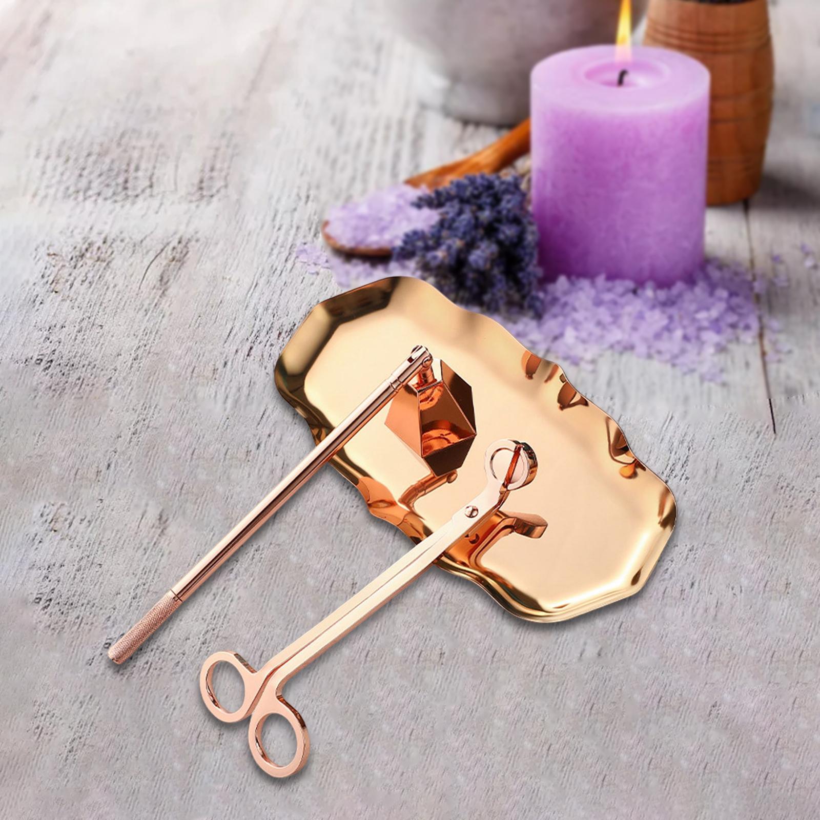 3Pcs Candle Accessory Set Cand - Home Decor Gold 评论和价格