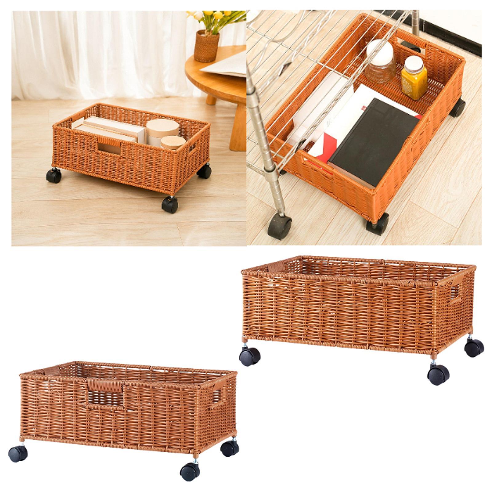 Storage Basket with Wheels Dec - Home Decor Hampers 评论和价格