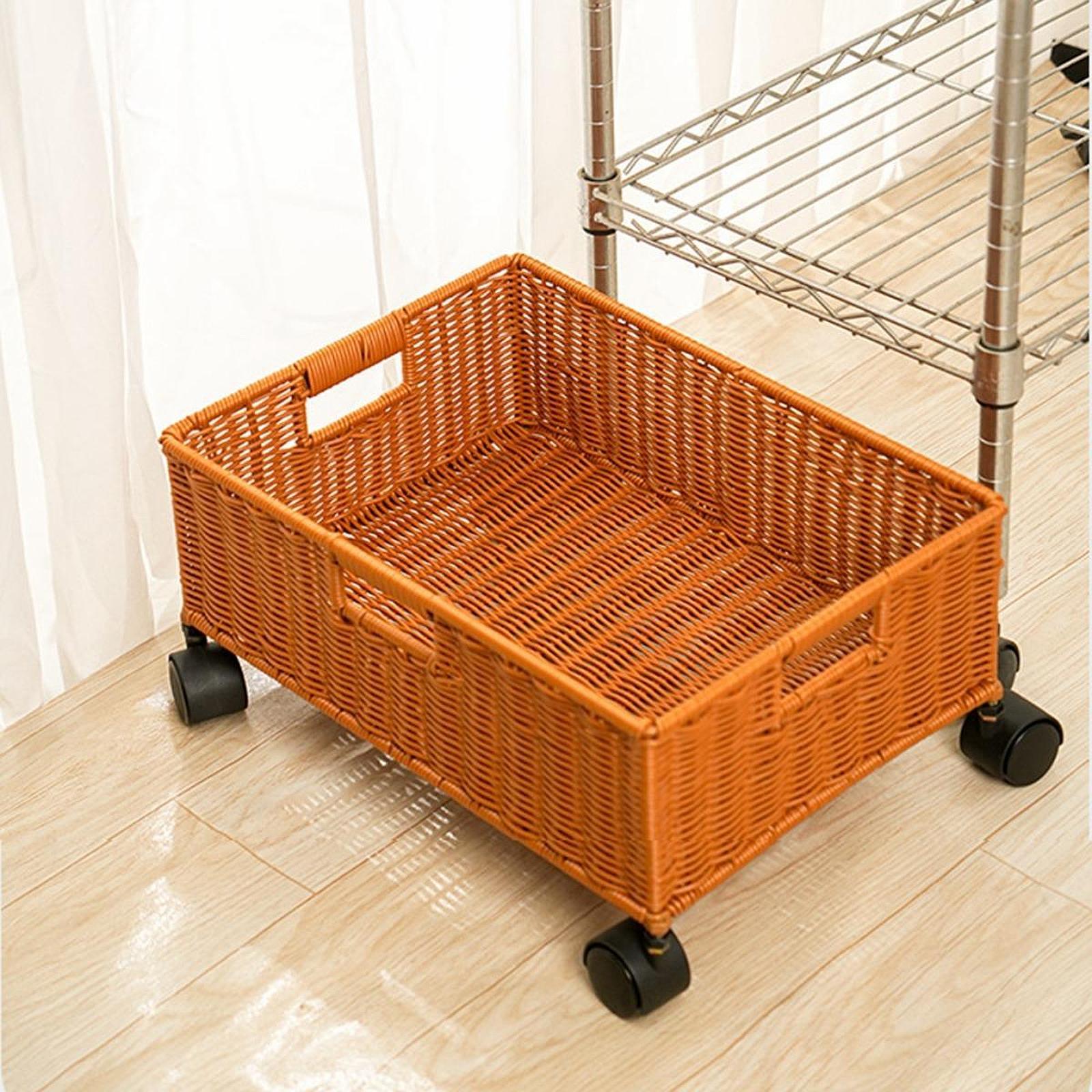 Storage Basket with Wheels Dec - Home Decor Hampers 评论和价格