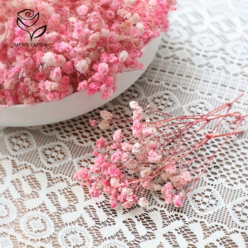 100 Small Branch Dried Baby's  - Home Decor Vase With Flowers 评论和价格
