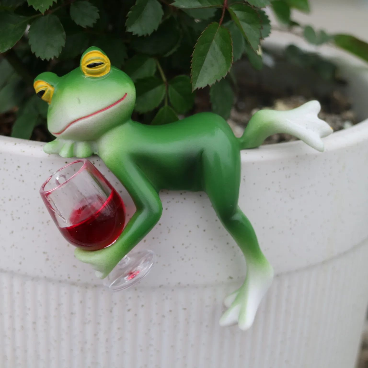 A delightful green frog and wi - Terrarium Glass Bottle 评论和价格